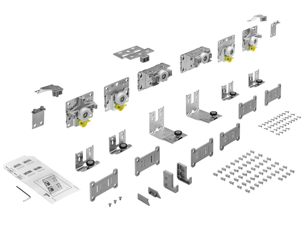 TopLine L 50 Kg Set elemente rulare/ghidare, pentru 3 usi, grosime 18-30mm, 9242713