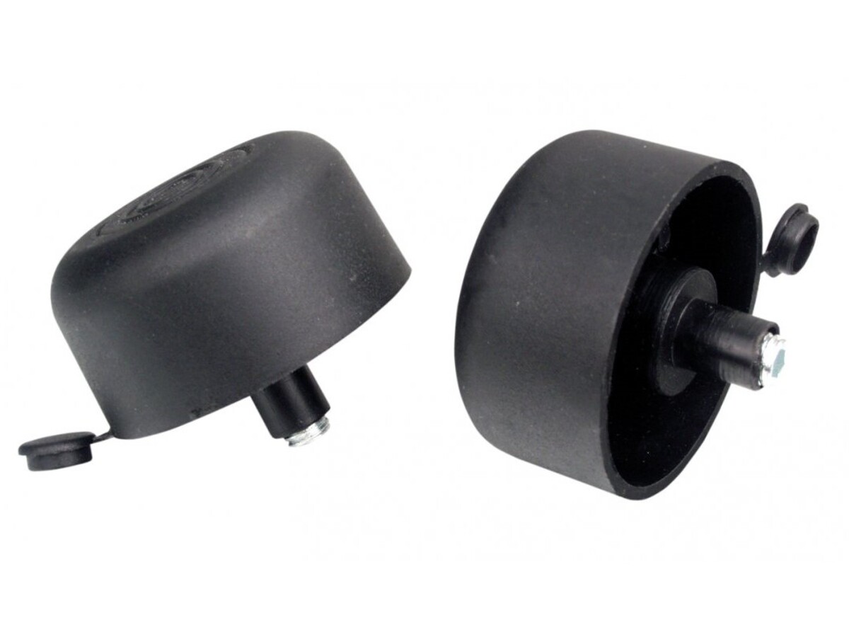 Picior Rotund, ø50 / H27 mm, Plastic Negru, NM-WPJ22-D20