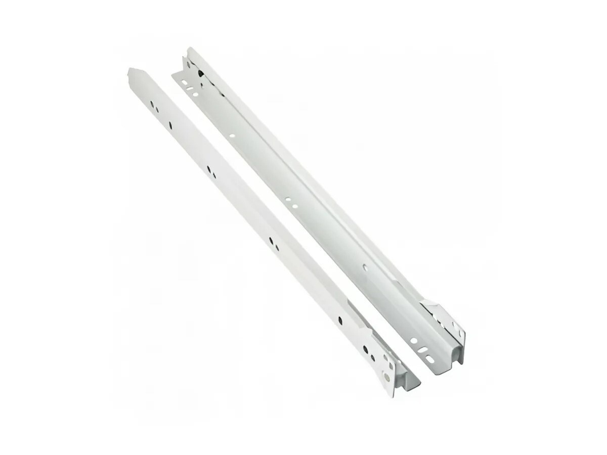 230E7500 Glisiera cu role STANDARD, Extensie partiala, 25 kg, NL=750 mm, Alb, stanga/dreapta