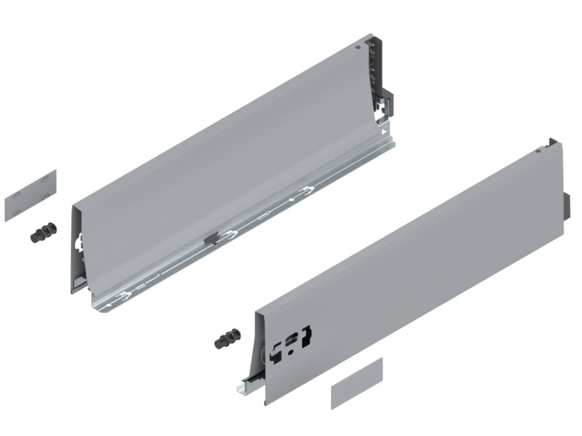 378K4502SA Laterala TANDEMBOX, Inaltime K (115 mm), NL=450 mm, Gri, dreapta+stanga, pentru TANDEMBOX antaro