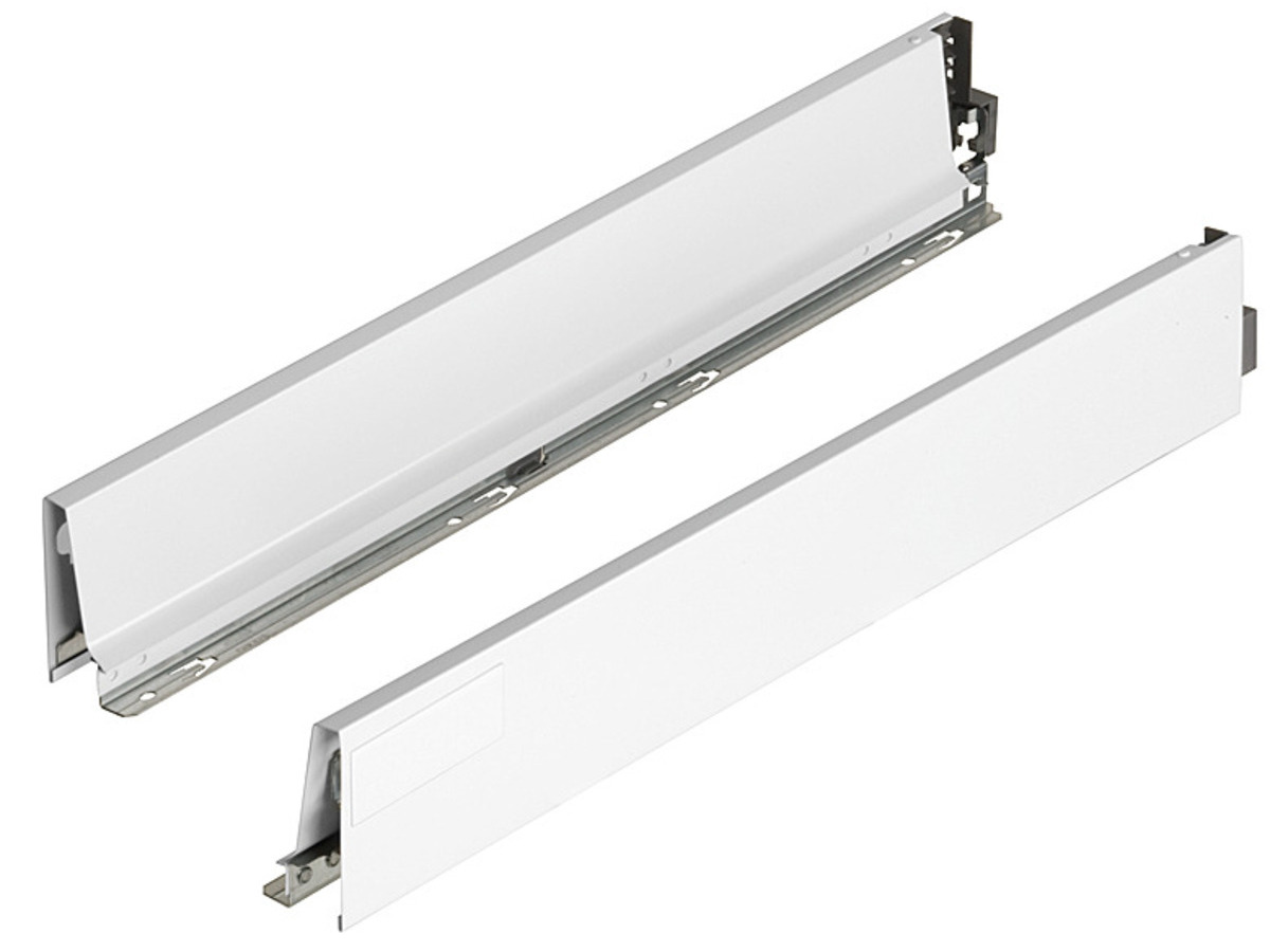 378M5502SA Laterala TANDEMBOX, Inaltime M (83 mm), NL=550 mm, Alb, dreapta+stanga, pentru TANDEMBOX intivo/antaro