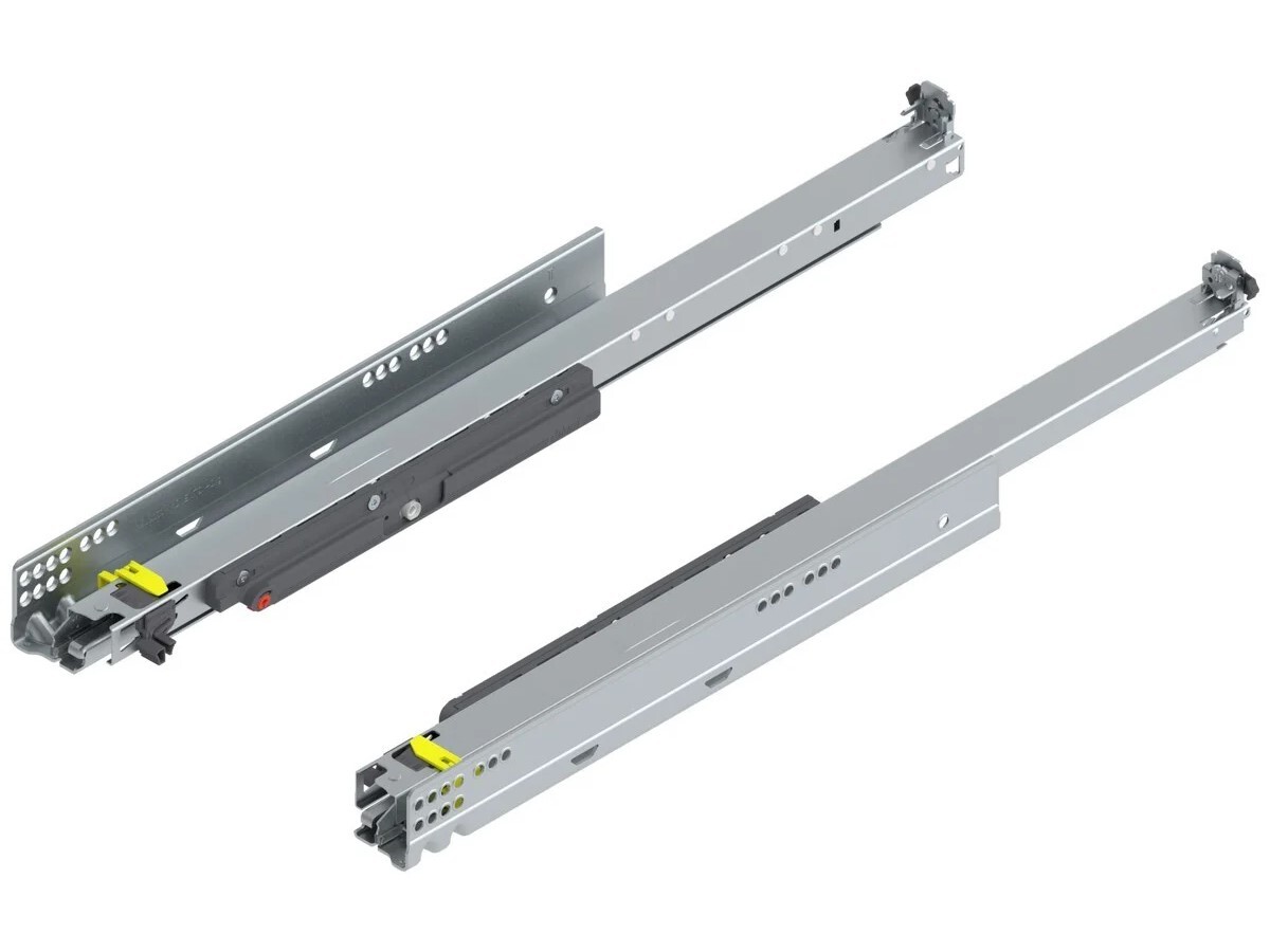 760H6000T MOVENTO cu TIP-ON, Extragere totala pentru Sertar din lemn, 40 kg, NL=600 mm, pt cuplaj, stanga/dreapta