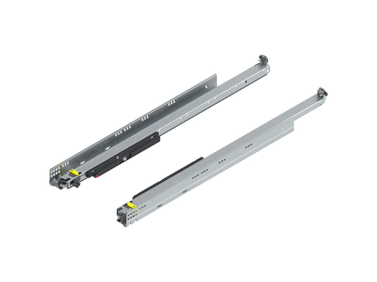 766H6500T MOVENTO cu TIP-ON, Extragere totala pentru Sertar din lemn, 60 kg, NL=650 mm, pt cuplaj, stanga/dreapta